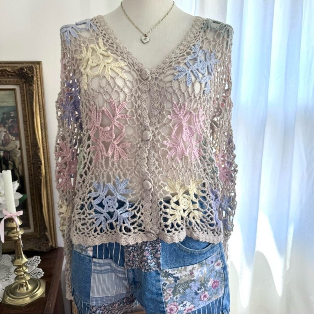 Vintage Crochet Cardigan